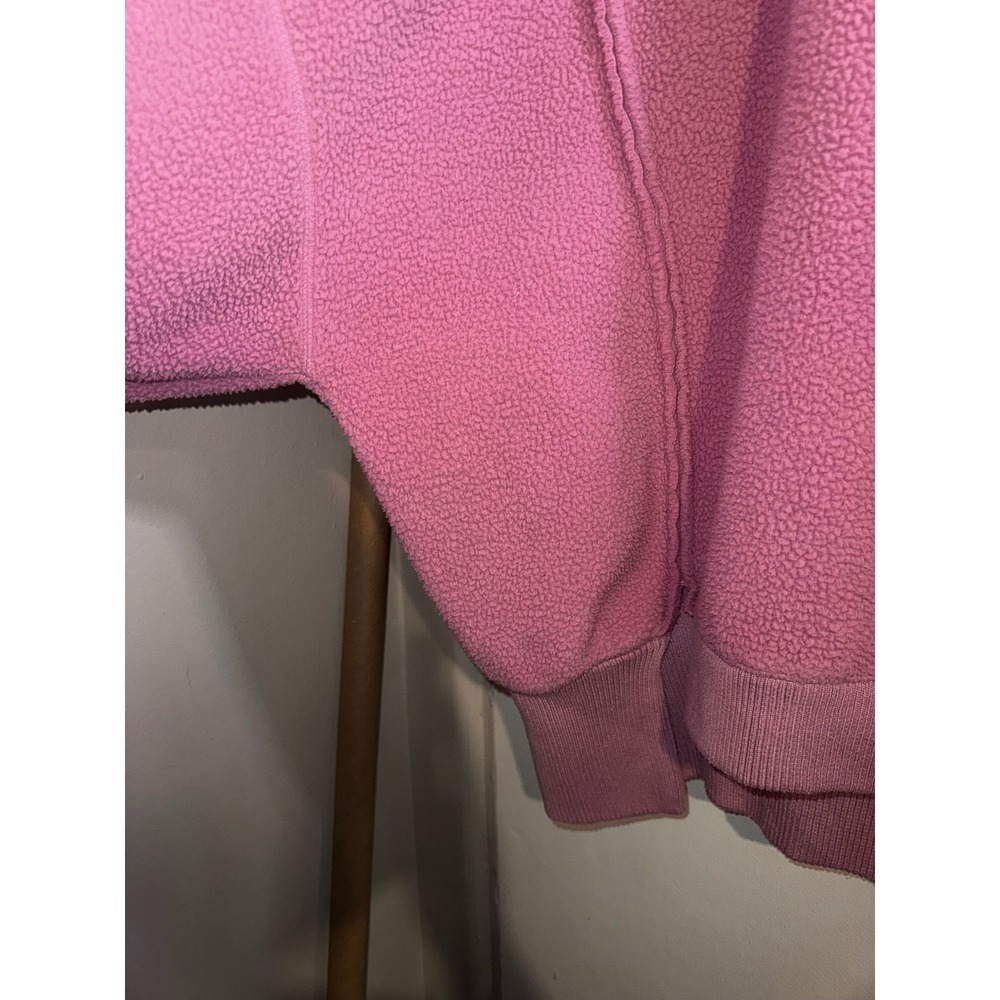 We The Free Free People Pink Teddy Fleece Cozy Camden Oversized Sweatshirt S - Picture 8 of 11